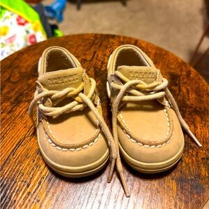 Baby Sperry Shoes 4M tan color
